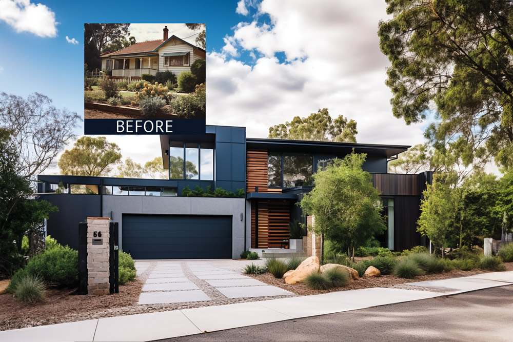 Modern knock down rebuild home by JD Homes in Canberra